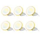 4 Inch White Led Recessed Lighting With Night 6 Pack,canless Wafer Ceil.... Fixed Price $67.20.