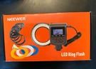 Neewer RF-550 Macro Led Flash W/ Lcd Display Screen Adapter Rings New. Fixed Price $40.00.