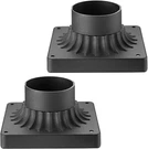 2 Pack Pier Mount Bases For Post Lighting Fixtures, Cast Aluminum Black Finish. Fixed Price $30.45.