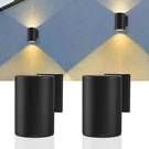 Solar Sconce Lights 2 Pack IP65 Waterproof Warm White Black Swl-ms 001 Kelvinlux. Fixed Price $74.99.