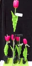 Tulip Solar Garden Stake Red 28" New Evergreen. Fixed Price $10.00.