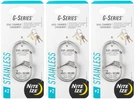 Nite Ize G-series Dual Chamber Stainless Steel Carabiner #2 (3-PACK). Fixed Price $16.16.