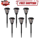 Mainstays Solar Path Light Lattice Led 8 Lumens Black 6PK Outdoor Garden. Fixed Price $36.99.