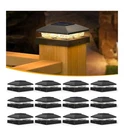 Solar Cap Lights 4X4 Posts Warm White Led IP64 Deck Fence 12 Pack. Fixed Price $55.97.