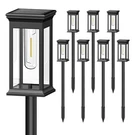 Kooper Solar Pathway Outdoor 8 Pack, 2X Bigger Lights, B.... Fixed Price $114.07.