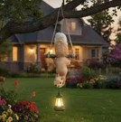 Hanging Squirrel Solar Lantern Statue Outdoor Garden Tree Decor Light Patio Led. Fixed Price $29.99.