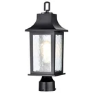 Nuvo Lighting Stillwell 1 Outdoor Post Lantern, Black/water 60-5957. Fixed Price $99.99.