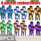 Solar Flickering Flame Lights Outdoor Waterproof Garden Decoration 8 Pack Set. Fixed Price $98.61.