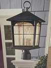 Home Decorators Brimfield Exterior Post Lantern 272 775 Aged Iron 18 Inch * New. Fixed Price $74.99.