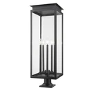Z-lite Nova 5LT 12.5" Outdoor Pier Mount/round, Black/clear 5018PHXLR-533PM-BK. Fixed Price $680.00.