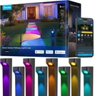 8 Pack Outdoor Pathway Lights, IP67 Waterproof, 16M Colors, Smart Home Ready. Fixed Price $283.99.