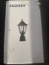 Fudesy Outdoor Post Lantern FDS6163B1 Black, Led Bulb, Pier Mount. Fixed Price $30.00.