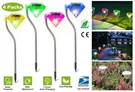 4 X Solar Diamond Light Led Color Changing Waterproof Garden Lawn Lamp Outdoor. Fixed Price $17.60.