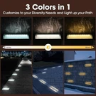 3-COLOR Dimmable Solar Landscape 4"X8" Brick Paver Lights W/remote Control. Fixed Price $36.99.