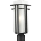 Z-lite 549PHM-BK-R Abbey Light 17.25 Inch Black Outdoor Post Mount Fixture. Fixed Price $276.00.