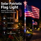 6PCS Solar Led Patriotic Flag Pathway Light W/ Crystal Star Topper.. Fixed Price $29.99.