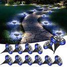 4/8/12PACK Solar Ground Lights Outdoor Garden Pathway Walkway Driveway Deck Lawn. Fixed Price $32.99.