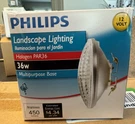 (6) Philips Landscape Lights 36W Halogen 450 Lumens 12V Multipurpose Bases-nib. Fixed Price $74.95.