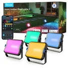 Outdoor Flood Lights Rgbic Led 50 Scene Modes IP66 4 Pack Govee H7057 Warm Cold. Fixed Price $179.99.