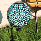 Cool Blooms Glass Gazing Ball With Solar Light - 10 Set Of 2 By Sunnydaze. Fixed Price $115.00.