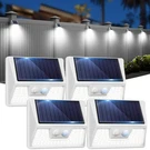 Vighep 4 Pack Solar Fence Lights Waterproof, Motion Sensor Deck Outdoo.... Fixed Price $42.98.