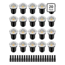 Zuckeo 20 Pack Low Voltage Landscape Well Lights, In-ground, Floor Driveway Deck. Fixed Price $100.00.
