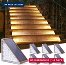 Niorsun Outdoor Stair Lights Pack, Solar Step IP67 Waterproof With 13 B. Fixed Price $38.46.