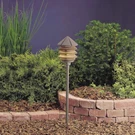 Kichler Six Groove Path/sprd 1LT 120V 6X9.5", Text Arch Brz, Clr - 15205AZT. Fixed Price $234.99.
