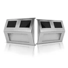 2 Pack Solar Light Wall Lamp Stair Step Outdoor Waterproof Security Garden. Fixed Price $17.58.
