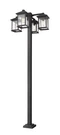 Portland 4-LIGHT Outdoor Post Mounted Fixture In Black. Fixed Price $1830.00.