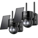 Iegeek Solar Security Camera Wireless Outdoor 2K 360 View Ptz Motion Sensor 2PCS. Fixed Price $104.39.