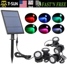 Rgb Solar Led Waterproof Spotlights Garden Outdoor Pond Pool Yard Underwater Us. Fixed Price $35.99.