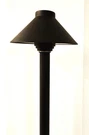 Sollos Landscape Lighting 5.5" Straight Hat, 15" Stem, Textured Black Nib. Fixed Price $30.00.
