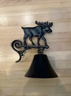 Cast Iron Moose Elk Door Bell - Mounts To Post Wall. Fixed Price $24.99.