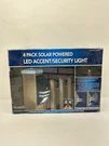 Paradise 4 Pack Solar Powered Led Accent/motion Security Lights. Fixed Price $35.00.