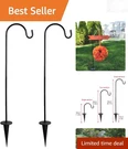 Outdoor Shepherd Hooks 2 Pack Adjustable Iron Garden Stakes For Solar Lights,.... Fixed Price $32.89.