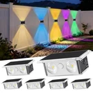Tecknet Solar Fence Lights, Up Down & 200 Wide Lighting, 8 Modes Rgb C.... Fixed Price $34.59.