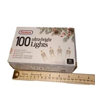 Christmas Lights Clear White 10FT 50 Bulbs String Indoor Outdoor 2 Pack Prextex. Fixed Price $19.99.