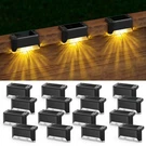 Aponuo Solar Deck Lights 16 Pack, Outdoor Waterproof Led Step. Fixed Price $41.94.