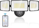 Onforu 100W Smart Led Flood Light 9000LM Wifi Alexa Outdoor Security 3-HEAD 2700. Fixed Price $64.95.