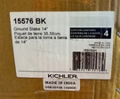 Pack: Kichler 15576BK 14-INCH Black Accessory Stake For Outdoor Lighting. Fixed Price $75.00.