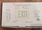 Etoplighting AGG745 Led Emergency Exit Fixture Double Face And Nob. Fixed Price $12.00.