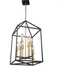 Artcraft Eight Light Chandelier Matte Black & Harvest Brass Finish SC13078. Fixed Price $345.45.