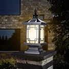 Led Solar Post Light Outdoor, Aluminum Fence Cap Lamp Remote Control Dim.... Fixed Price $145.69.