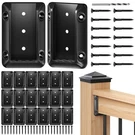 Toscoco 20 Pack Deck Railing Bracket Connectors For 2X4 Actually 1.5X3.5 Wood.... Fixed Price $34.13.
