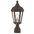 Livex Morgan Light Outdoor Post Top Lantern In Textured Black 76184-14. Fixed Price $149.96.