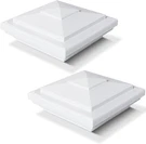 4"X4"VINYL Fence Post Cap (actual 4"X4") New England Pyramid Pvc Square Top. Fixed Price $23.14.