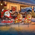 Wonder Garden Christmas Metal Yard Stakes, Lighted 3 Pack St.... Fixed Price $30.34.
