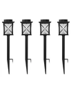 4-PACK Solar Path Lights Home Decorators Colle Braxton 20 Lumen Black Glass Lens. Fixed Price $69.99.