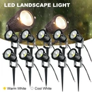 10X 12V 5W Landscape Outdoor Path Low Voltage Garden Spotlight Waterproof. Fixed Price $59.00.